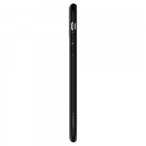 iPhone 11 Spigen Liquid Air flexibilis TPU gél tok matt fekete tok