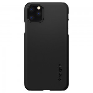 Spigen Thin Fit ultravékony tok iPhone 11 Pro MAX fekete színben