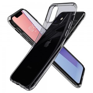Spigen Liquid Crystal flexibilis TPU gél tok iPhone 11 Space Crystal áttetsző