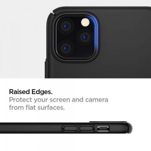 Spigen Thin Fit Air ultravékony tok iPhone 11 Pro fekete színben