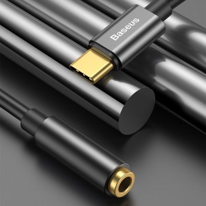 Baseus L54 USB-C/ 3.5 mm átalakító adapter fekete DAC-7