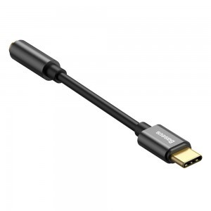 Baseus L54 USB-C/ 3.5 mm átalakító adapter fekete DAC-10