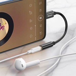 Baseus L54 USB-C/ 3.5 mm átalakító adapter fekete DAC-6