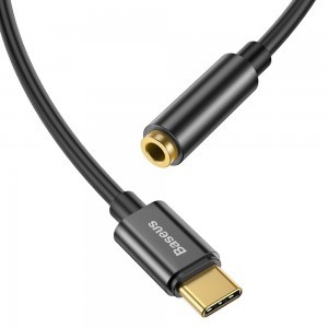 Baseus L54 USB-C/ 3.5 mm átalakító adapter fekete DAC-8