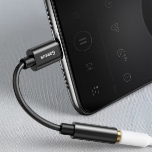 Baseus L54 USB-C/ 3.5 mm átalakító adapter fekete DAC-2