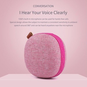 Awei Y260 vezeték nélküli bluetooth hangszóró IPX4 pink