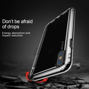 iPhone XS Max Baseus Airbag TPU tok áttetsző fekete