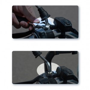 Baseus Knight fém telefontartó kerékpár/motor kormányra rögzíthető fekete (CRJBZ-01)