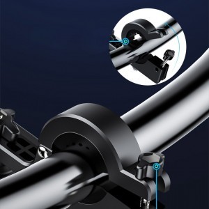 Baseus Knight fém telefontartó kerékpár/motor kormányra rögzíthető fekete (CRJBZ-01)