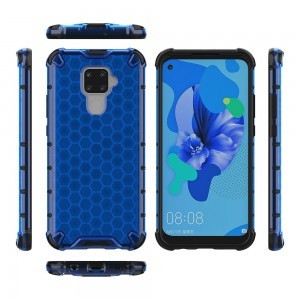 Honeycomb armor TPU tok Huawei Mate 30 Lite kék