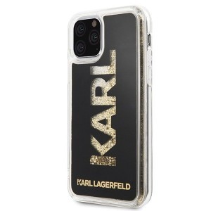 Karl Lagerfeld Logo flitteres tok iPhone 11 Pro áttetsző