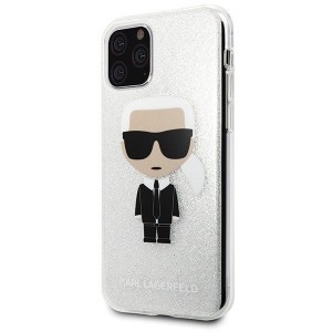 Karl Lagerfeld Iconic flitteres tok iPhone 11 ezüst