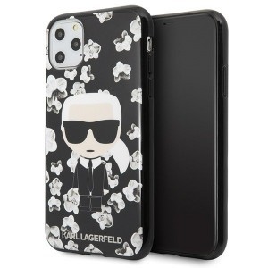 Karl Lagerfeld Ikonik Flower tok iPhone 11 fekete