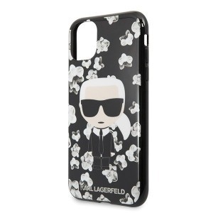 Karl Lagerfeld Ikonik Flower tok iPhone 11 fekete