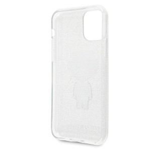 Karl Lagerfeld Iconic iPhone 11 Pro MAX tok flitteres ezüst
