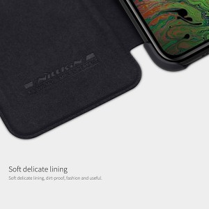 Nillkin Qin bőr fliptok iPhone 11 Pro fekete
