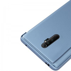Xiaomi Redmi Note 8 Pro Clear View mágneses fliptok kék