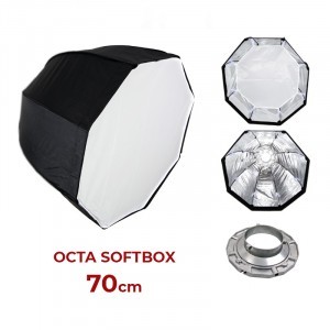Bowens softbox 70cm octagonal alumínium gyűrű adapterrel