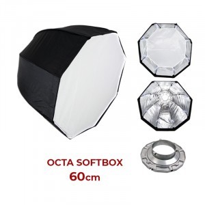 Bowens softbox 60cm octagonal alumínium gyűrű adapterrel