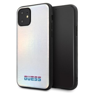 Guess Iridescent tok iPhone 11 ezüst (GUHCN61BLD)