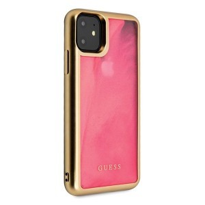 Guess Glow Dark Sand iPhone 11 tok pink (GUHCN61GLTRPI)