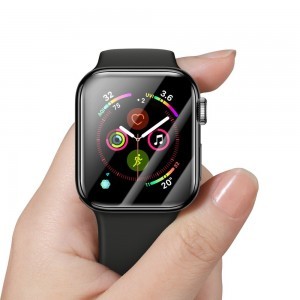 Baseus 0.2 mm ívelt kijelzővédő fólia Apple Watch 4 44 mm (SGAPWA4-H01)
