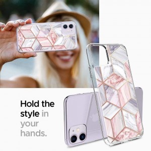 Spigen Ciel iPhone 11 pink márvány mintával