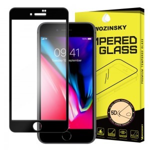 iPhone 8 Plus/ 7 Plus fekete 5D kijelzővédő üvegfólia WOZINSKY PRO+