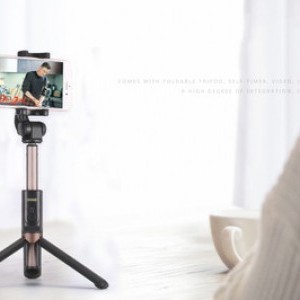 Remax vezeték nélküli selfie bot és tripod fekete (RP-P9)
