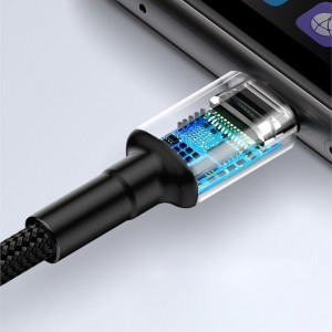 Baseus Caful HW gyorstöltő kábel USB/USB Type-C kábel 40W 1m szürke/fekete