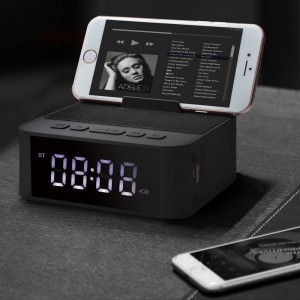 Dudao multifunkcionális bluetooth digitális ébresztőóra fekete
