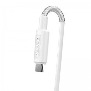 Dudao 2x USB hálózati töltő adapter 5V/2.4A + Micro USB kábel fehér