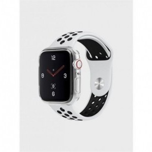 UNIQ Glass Apple Watch 40mm szilikon tok, átlátszó