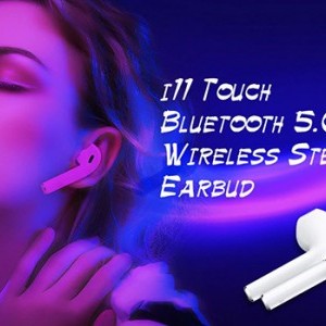 TWS i11 bluetooth fülhallgató powerbank tokkal fehér