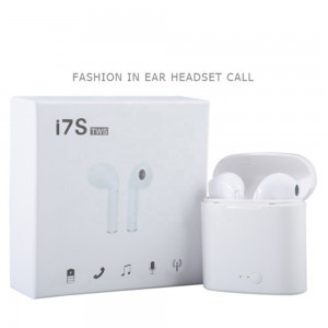 i7S TWS bluetooth sport mini fülhallgató powerbank tokkal fehér