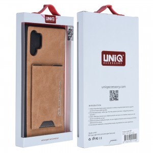 UNIQ Bruin tok kártyatartóval Samsung Note 10 Plus barna