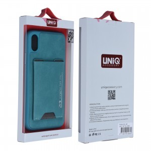 UNIQ Bruin tok kártyatartóval iPhone XR zöld