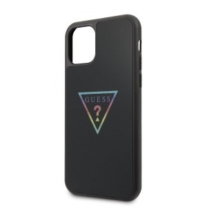 Guess Glitter Triangle tok iPhone 11 Pro fekete