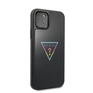 Guess Glitter Triangle tok iPhone 11 Pro fekete