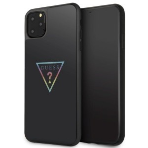 Guess Glitter Triangle tok iPhone 11 Pro Max fekete (GUHCN65TRMLBK)