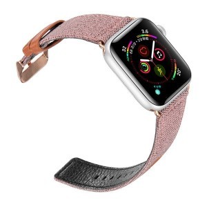 Dux Ducis Litchi Apple Watch 3/4/5/6/7/8/SE óraszíj (38/40/41 mm) fekete