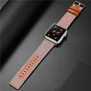 Duc Ducis Litchi Apple Watch 3/4/5/6/7/8/SE óraszíj (38/40/41 mm) pink