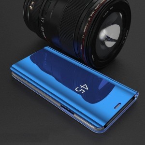 Clear View mágneses fliptok Samsung A51 kék