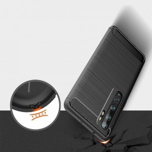 Carbon mintájú TPU tok Xiaomi Mi Note 10 / Mi Note 10 Pro / Mi CC9 Pro fekete