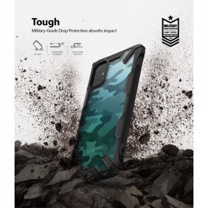 Ringke Fusion X Samsung A51 tok fekete terepmintás színben (XDSG0023)