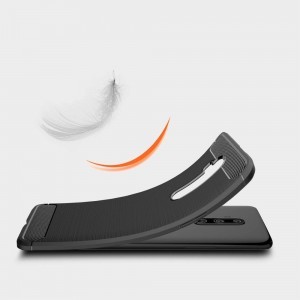 Carbon mintájú TPU tok OnePlus 7T Pro fekete