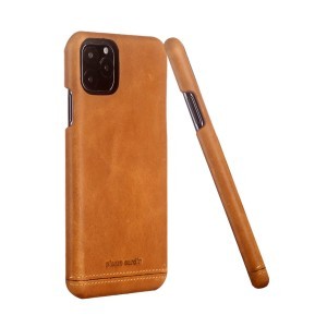 Pierre Cardin bőr tok Apple iPhone 11 Pro világosbarna