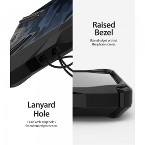Ringke Fusion X OnePlus 7T tok fekete terepmintás színben