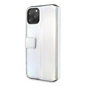 Guess Iridescent Fliptok iPhone 11 Pro ezüst (GUFLBKN58BLD)