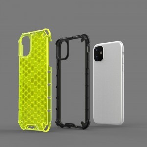 Honeycomb armor TPU tok iPhone 11 áttetsző